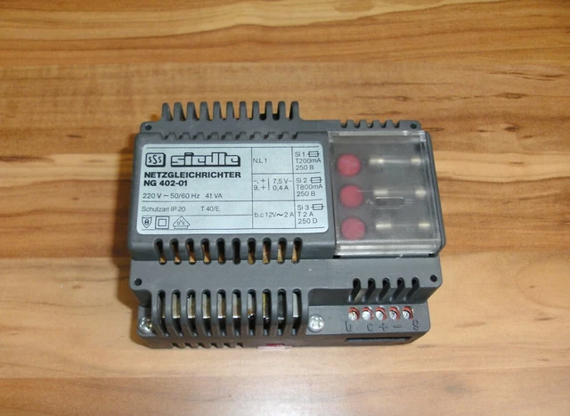 SIEDLE NG 402-01 Netzgleichrichter NG402 geprüft EUR 69,99 - PicClick DE