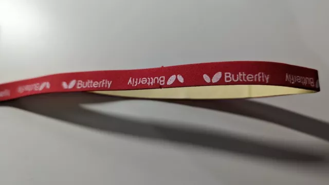 Butterfly Soft Sponge Red Table Tennis Edge Tape For 1 Bat
