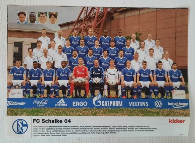 Mannschaftsfoto FC Schalke 04 Kicker Sonderheft 2014/2015