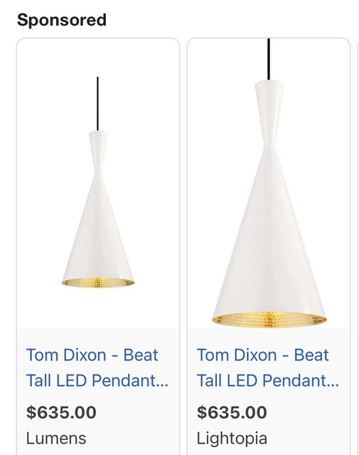 Tom Dixon Beat Tall Pendent Light