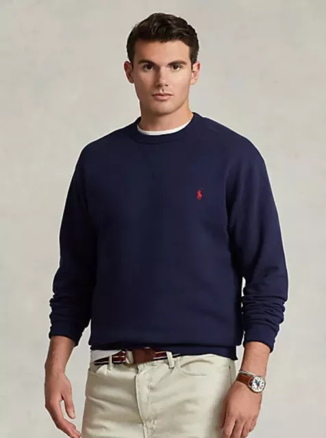 Polo Ralph Lauren Small Pony Fleece Crew Round Neck Sweatshirt S-XL.