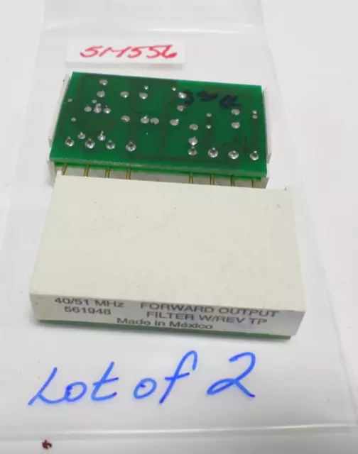 40/51MHz FORWARD OUTPUT FILTER W/ REV TP 561948, LOT OF 2