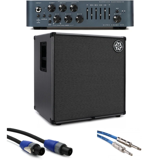 Darkglass Alpha-Omega 900 - 900-watt Bass Head and 1000-watt 4x10 Cabinet