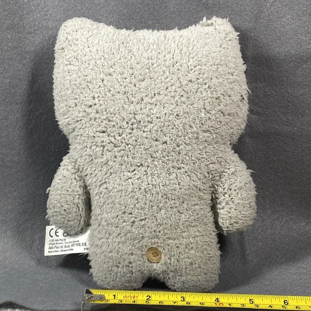 OFFICIAL FUGGLER GAPTOOTH McGoo Plush Monster Grey Silver Shaggy Fur ...