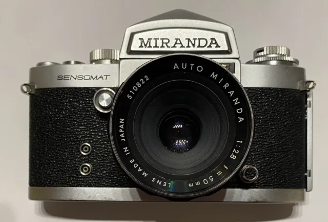 Miranda Sensomat RE Spiegelreflexkamera Analog Kamera Objektiv 1:2.8 50mm #K1