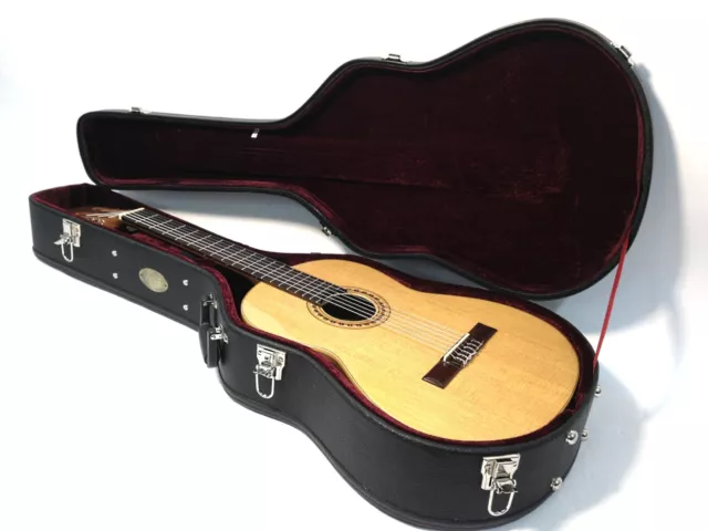 Miguel Rosales #10 Solid Spruce Top Classical Guitar +Black Lockable Hard Case