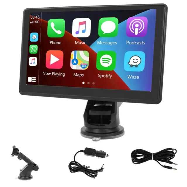 Wireless Apple CarPlay Android Auto 7" Tragbar Touchscreen Autoradio Bluetooth