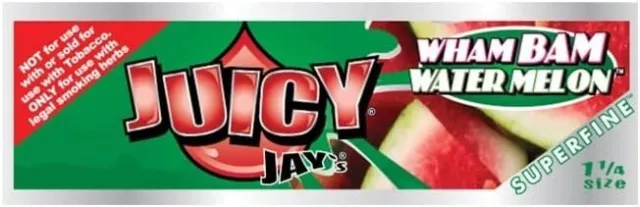 Juicy Jays Wham Bam Watermelon Super Fine Rolling Papers- Raw 79mm Roll Box 3