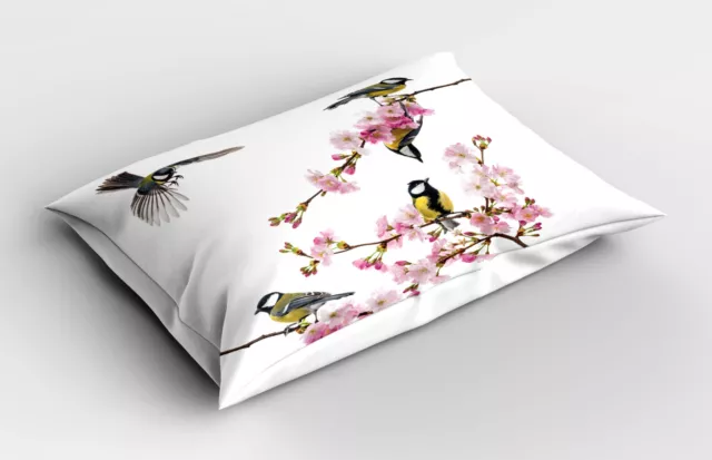 Vistoso Funda de Almohada Flores Colibríes