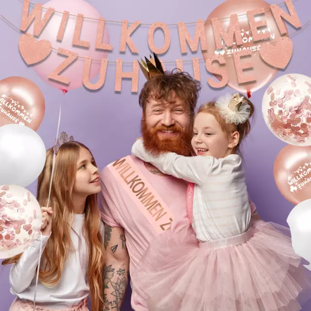 Willkommen Zuhause Baby, 24 Stück Welcome Home Baby Girl,Willkommen Zuhause Baby 3