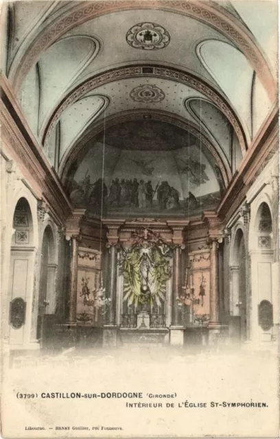 CPA CASTILLON-sur-DORDOGNE - Interior of the Church of St-Symphorien (176788)