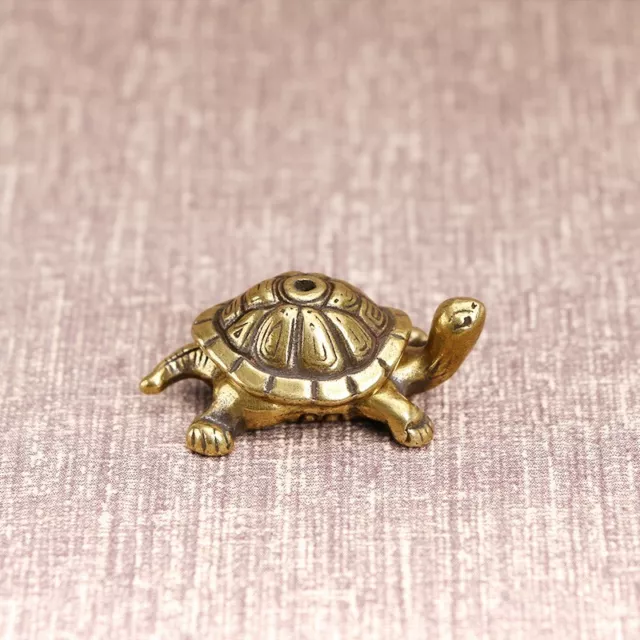 Solid Brass Turtle Figurine Small Statue House Decoration Animal Figurines Toys