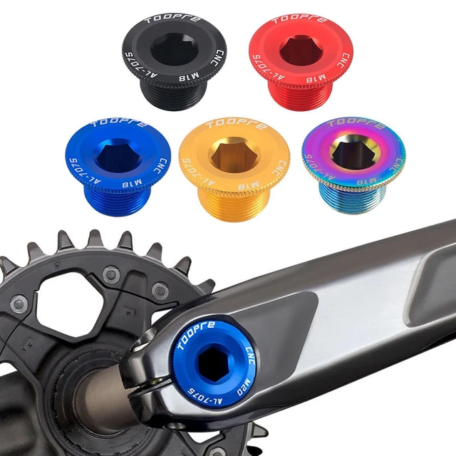 Vis De Couvercle De Manivelle En Titane M19 - Pour Pédalier Vélo, Anti-poussière, Pas 1.0, 1 Pièce