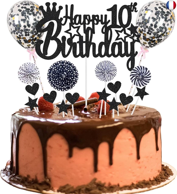 Happy Birthday Décoration De Gâteau D'anniversaire En Bois