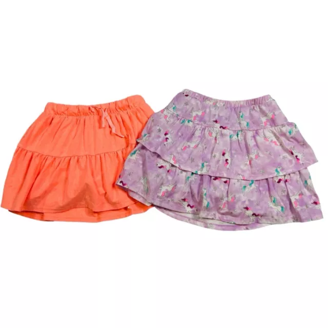 2 Girls Size 10/12 Tiered Skorts Cat & Jack & Jumping Beans Bright Colorful