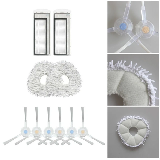Esperienza di pulizia potente con 10 pz set filtro spazzola laterale per Narwal