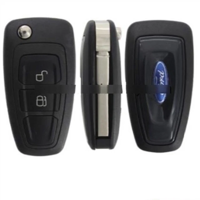 Guscio Chiave Ford 3 Tasti – Cover Sostitutiva Per Fiesta Focus Fusion Transit C-Max B-Max Mondeo Puma – Kit Conversione Lama FO21