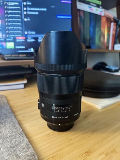 PERFECT Condition Sigma DG 35mm f/1.4 HSM Art Lens for Nikon F Mount USA w/ box