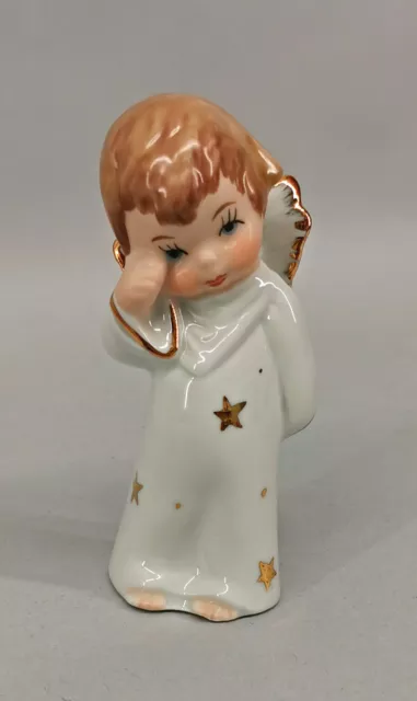 9924090 Porcelana Figura Ángel Soñadora Navidad Wagner&Apel H9, 5cm