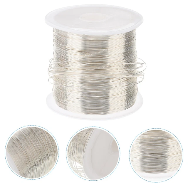 BENECREAT Fil Cuivre Carré 10 Gauge 21m Argenté - Fil Artisanat Bijoux