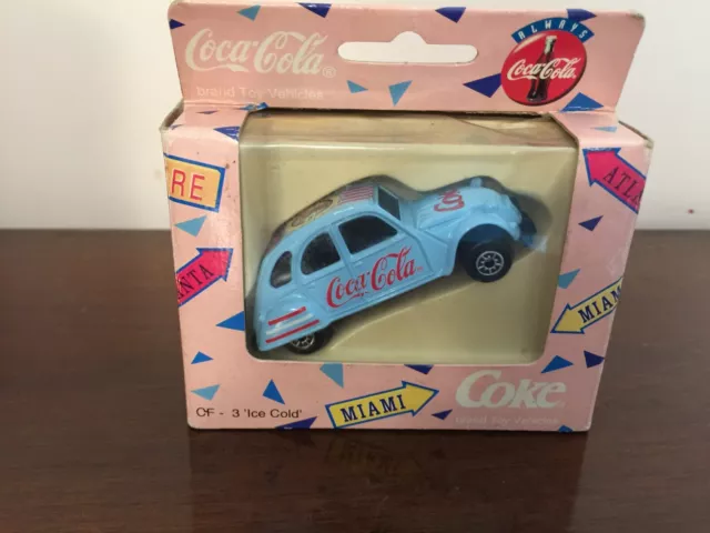 Coca Cola  Citroen 2 Cv Pressofusa   Edocar 1988 Con Scatola Originale