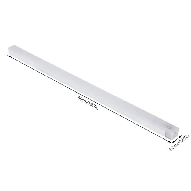 STRIP LIGHT LED PIR Motion Sensor Wireless USB Rechargeable Cabinet ...