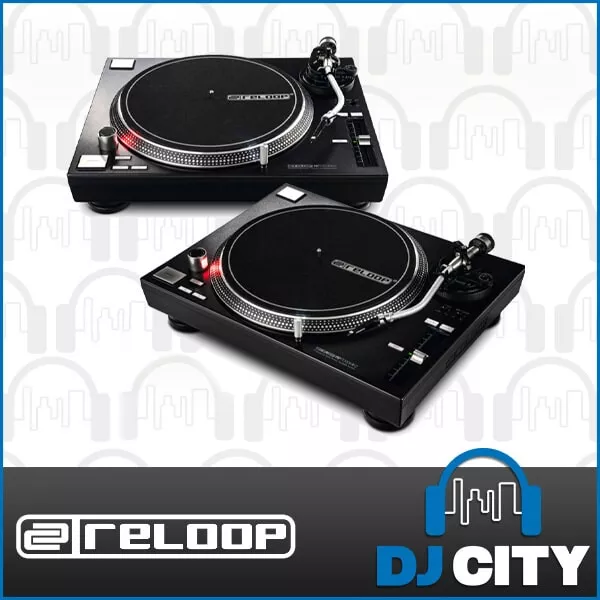 Reloop RP-7000 mk2 Pair - Black DJ Turntable Vinyl Scratch