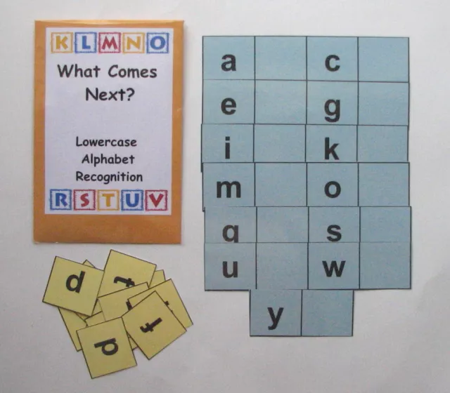 Teacher Made Literacy Center Resource Game Lowercase Alphabet Recognition