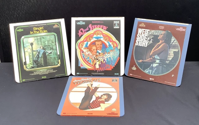 CED Videodisc Musicals 42nd Street, West Side Story, Singing in The Rain