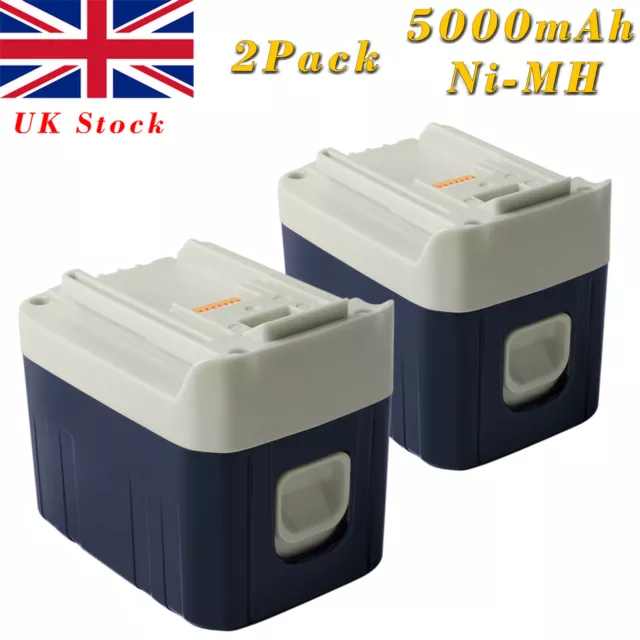 2x 5.0AH 24V Ni-MH Battery For Makita 2417,2420,193736-9,B2420,2430,BMR10,BDF460