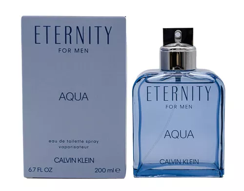 Eternity Aqua by Calvin Klein 6.7 oz EDT Cologne for Men New In Box