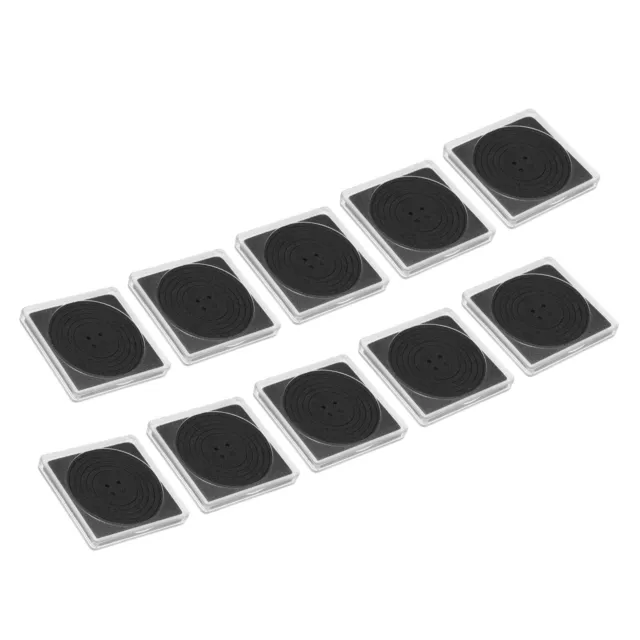 10 uds soporte para monedas maletín de colección de monedas, caja de visualización de monedas, para monedas de 19-39 mm, negro