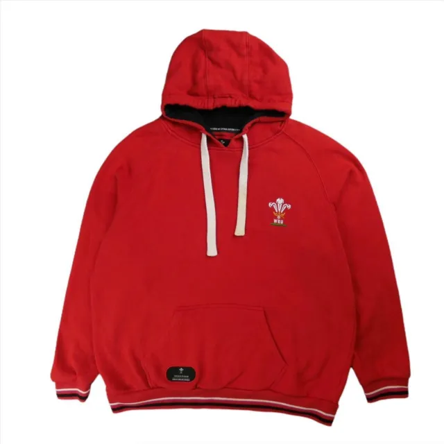 Wales rugby union red pullover hoodie - Size men's M