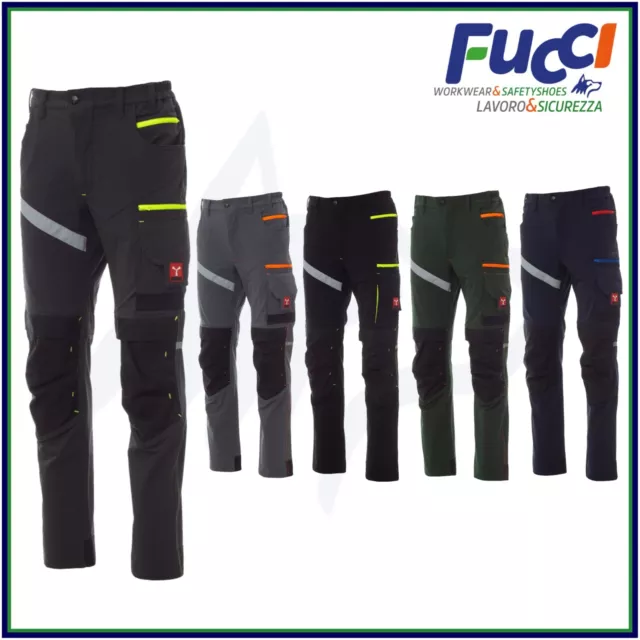 Pantaloni da Lavoro Tecnici  “4 way stretch” Multitasche Uomo Payper Next 4W