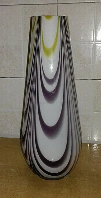 Bellissimo Vaso vetro Murano Design incamicciato Murano vase vintage h 37 cm