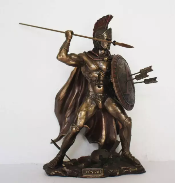 Leonidas - Spartan King - 300 - Thermopylae,480 BC - Cold Cast Bronze Resin