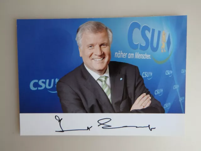 Autogramm Horst Seehofer CSU Politiker MdB Ministerpräsident (72874)