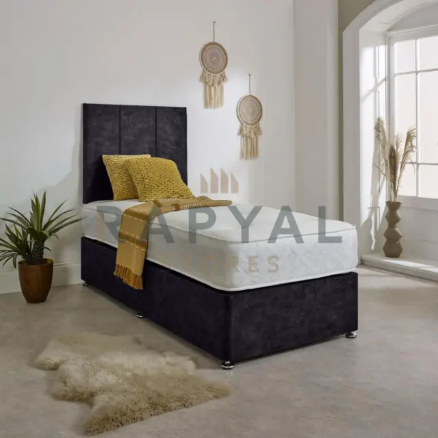 *NEW*  Single Divan Bed 2FT6/3FT With Mattress & Headboard + Draws kids & adults