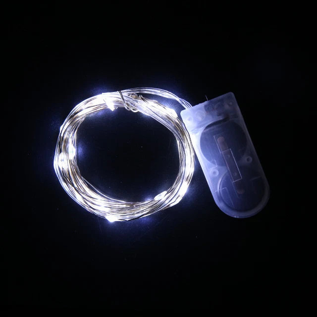 10 Pack 10-100 LED Battery Operated Mini Copper Micro Wire String Fairy Lights