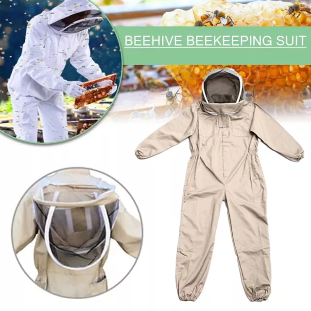 Professional Beekeeping Suit Full Body Hooded Beekeeper Protective Clothes
