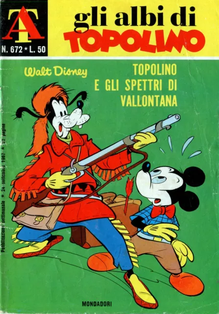 [867] ALBI DI TOPOLINO ed. Mondadori 1967 n. 672 stato Buono