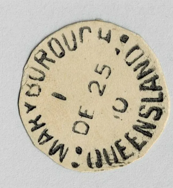 Queensland - Australia Circular Postmark - Maryborough - Qld 193