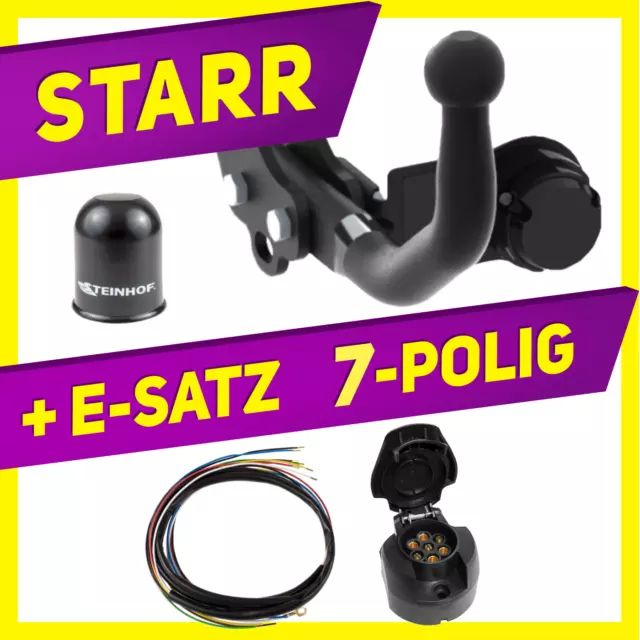 Anhängerkupplung starr +E-Satz 7p für Renault Clio 2 II 3/5-Tür Fließheck 98-01