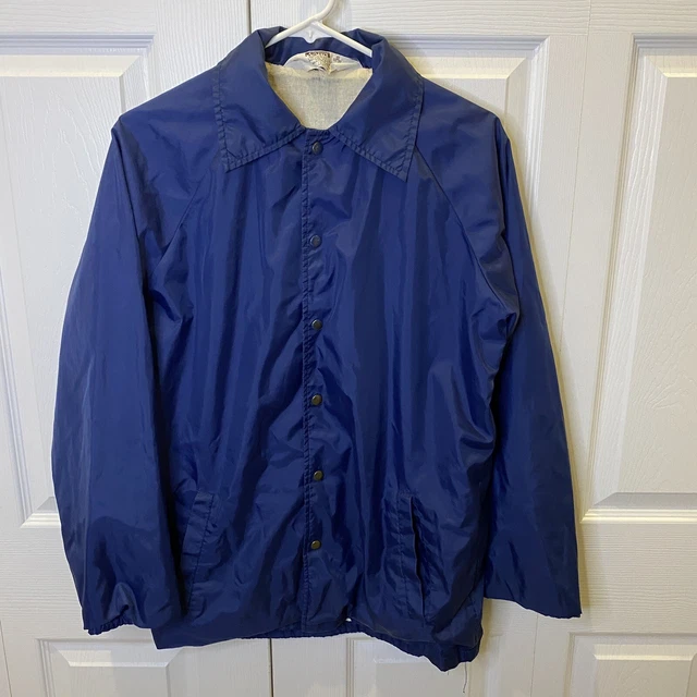 VTG Montgomery Ward lined windbreaker size S blue nylon 36-38