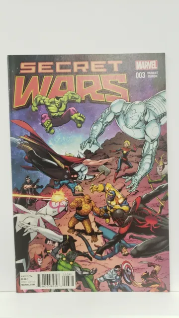 Secret Wars #3 1:25 Bob McLeod Incentive Variant 2015 Marvel Comics 1st Printing