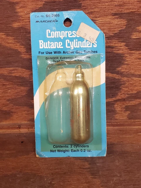 1 Archer Microflame Compressed Butane Cylinder 0.2 Oz