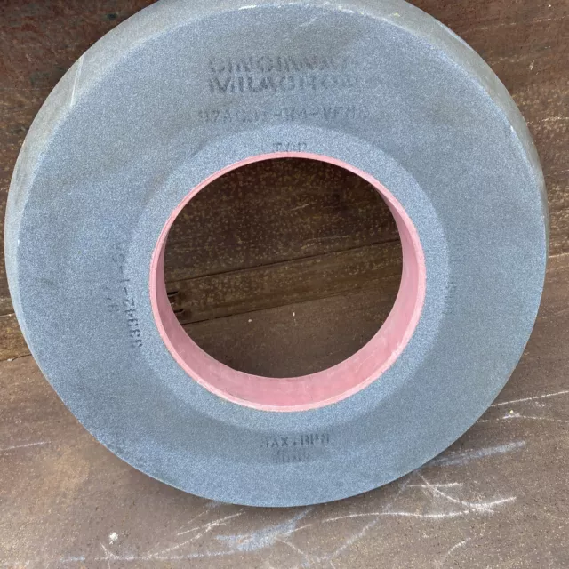CINCINNATI MILACRON GRINDING WHEEL (Beveled) 26”x12” Bore X 3” Thick Free P/U