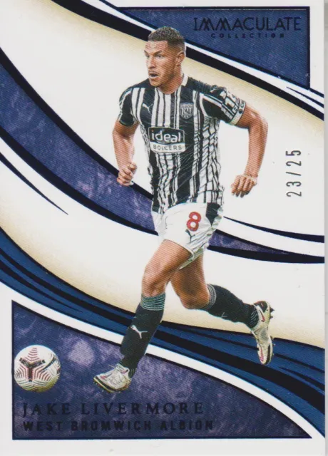2019-20 Immaculate Sapphire Jake Livermore #23/25 - West Bromwich Albion