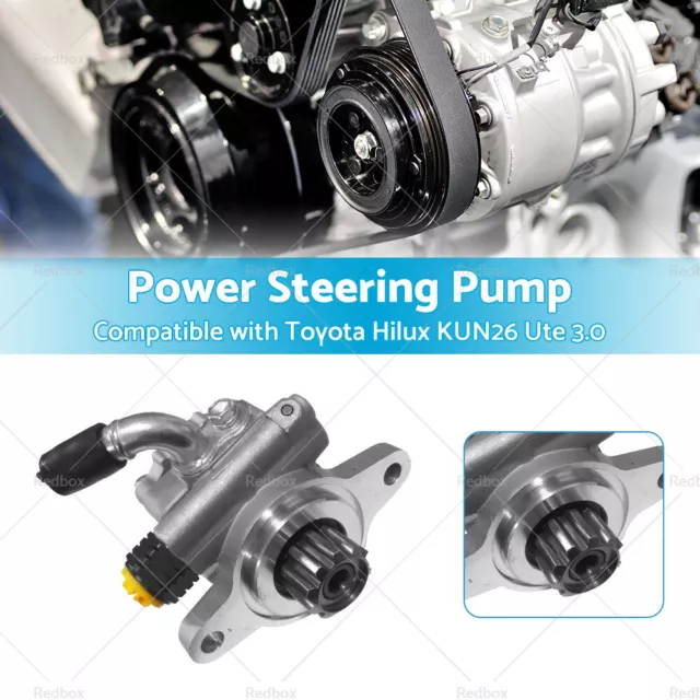 Power Steering Pump Suitable for Hilux KUN16R KUN26R 3.0L 1KD-FTV Turbo Diesel