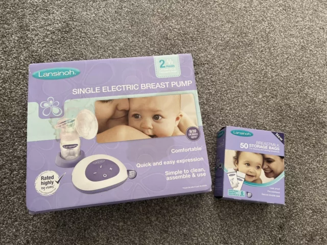 Lansinoh Single Electric Breast Pump Bundle